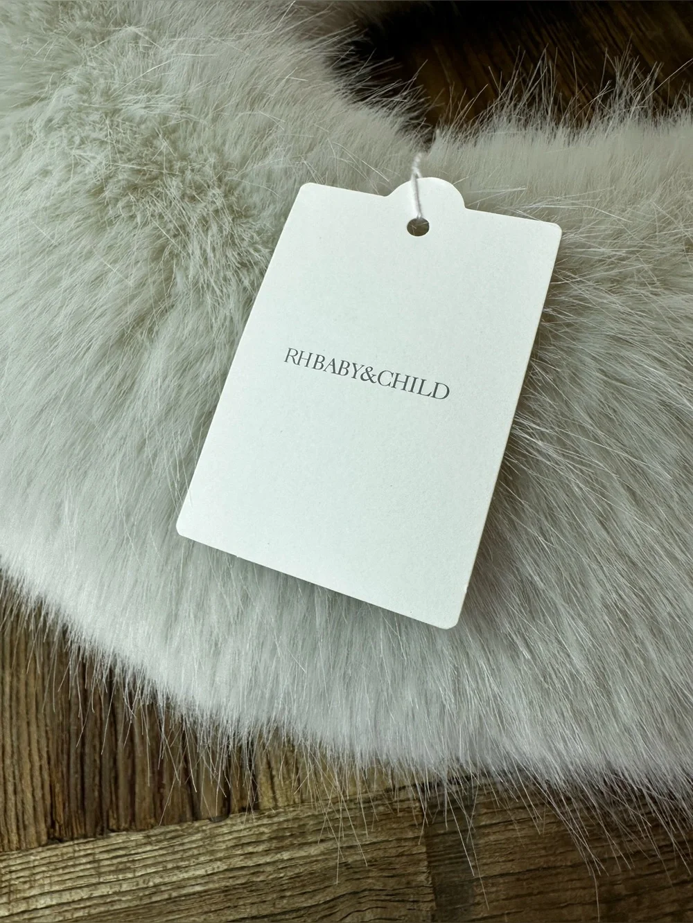 Restoration Hardware Plush Faux Fur Ring Scarf - Cream